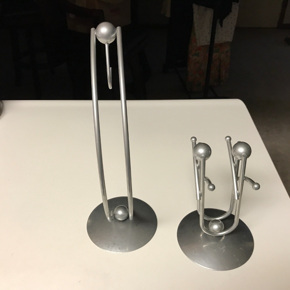 Napkin & Banana holders Pewter Silver Chrome Toned - Picture 4 of 8